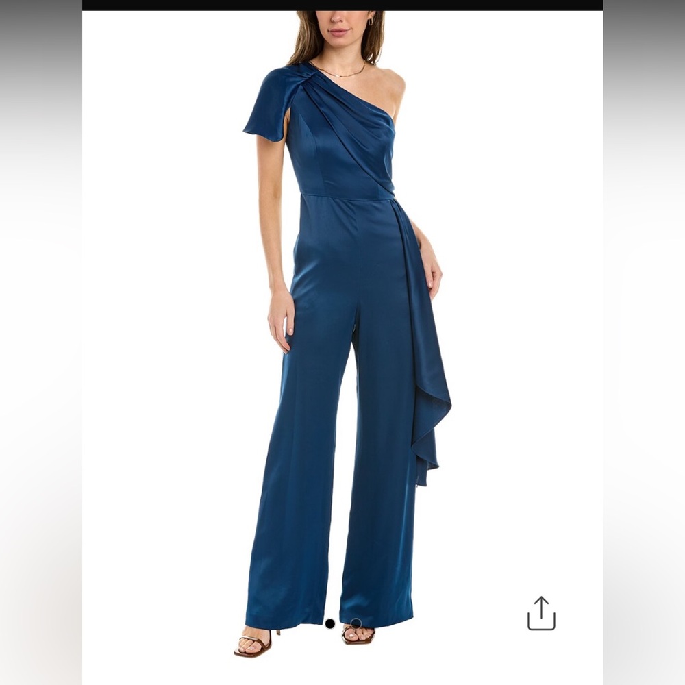 Theia
• Portia Dressy Jumpsuit with one-shoulder, fully lined .pants